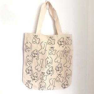 “Beautiful Bodies” Never Fully Dressed Linen Tote